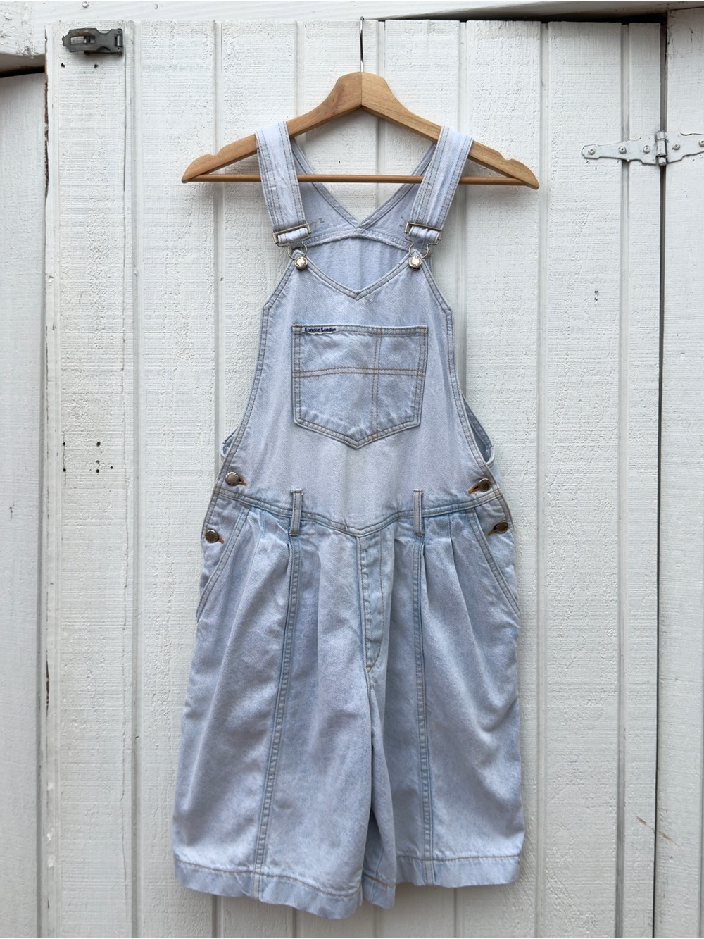 Vintage London London Denim Overall Shorts